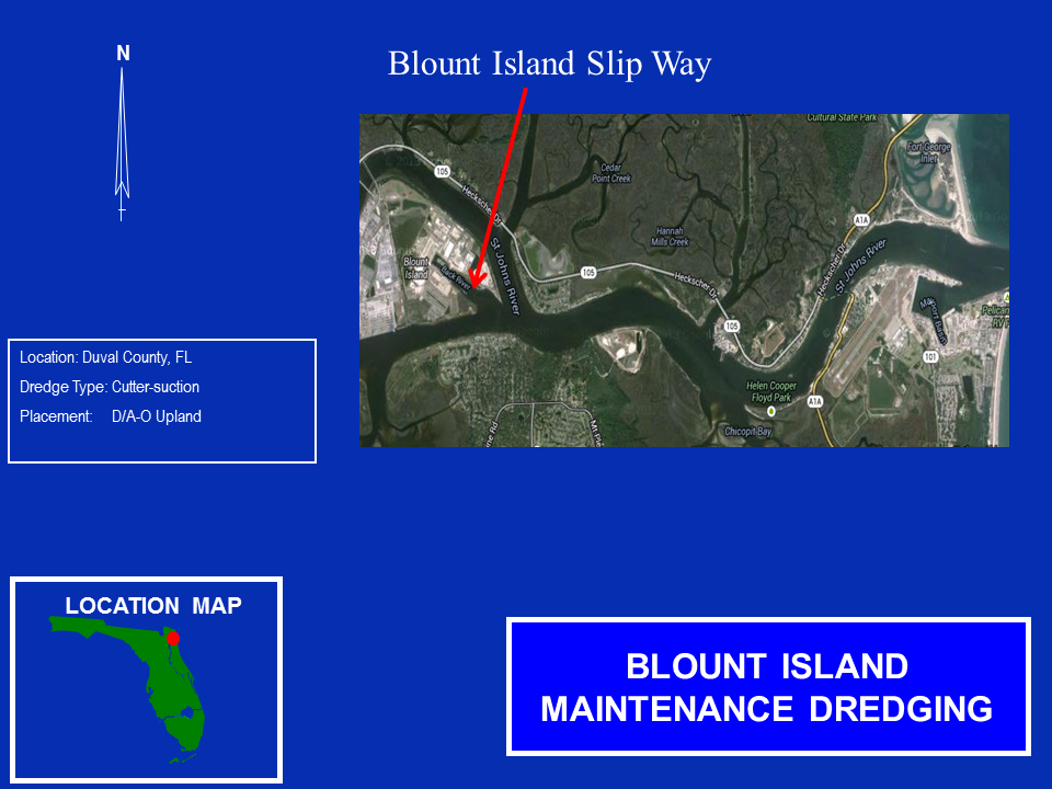 Blount Island United States Marine Corps Operations and Maintenance Map