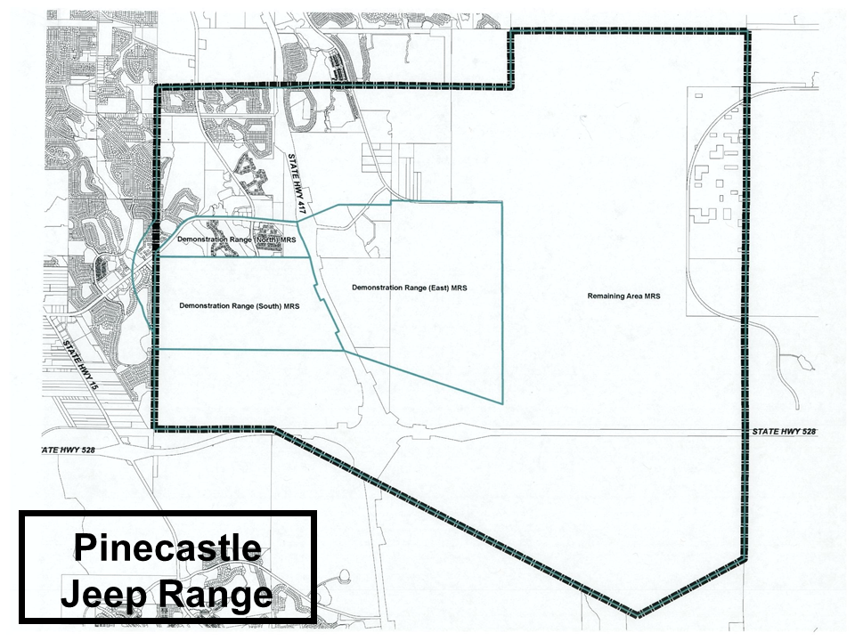 DERP FUDS Pinecastle Jeep Range TGR MMRP Map