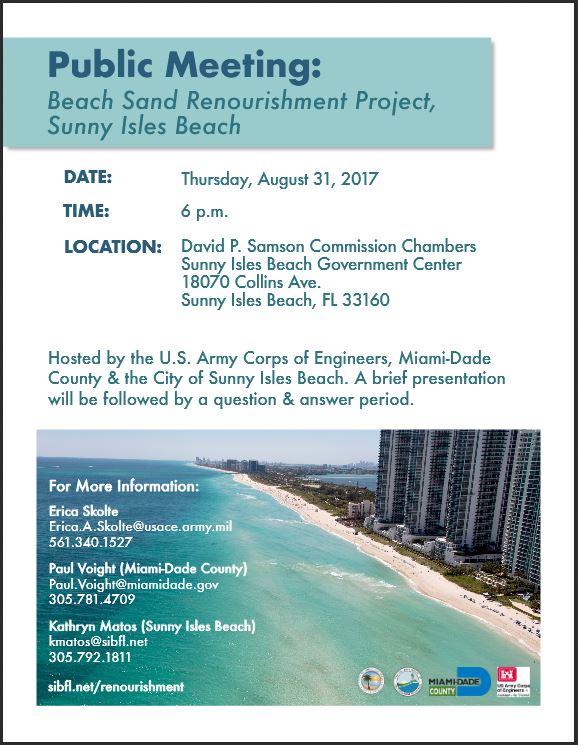 Sunny Isles Beach Public Meeting Aug 31 Flier