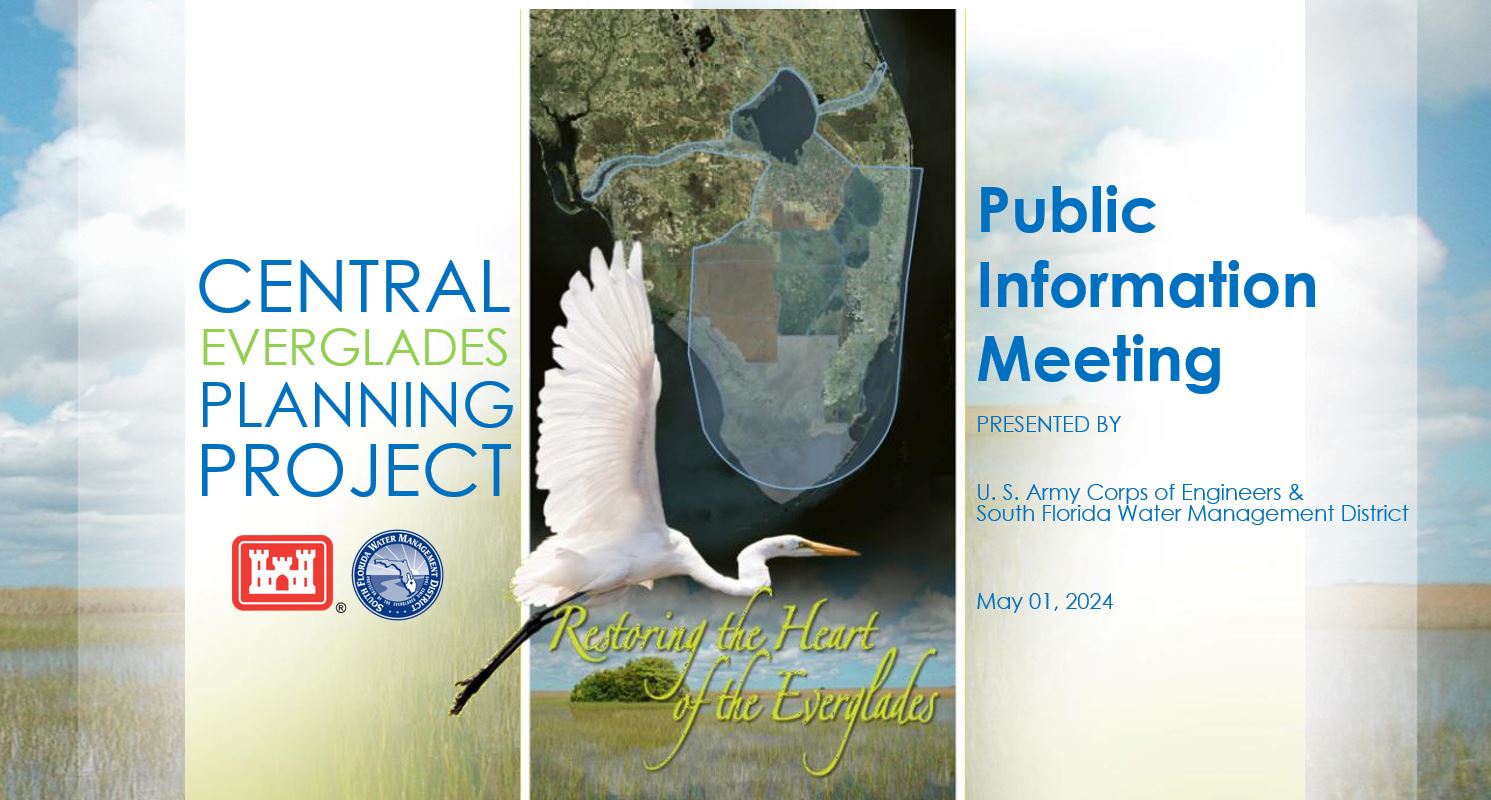 Cover slide for the public meeting presentation. 