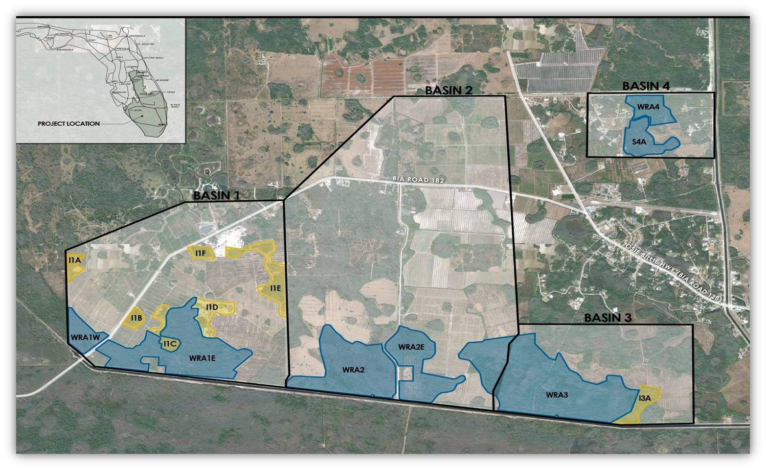 map of Seminole Big Cypress Reservation project area