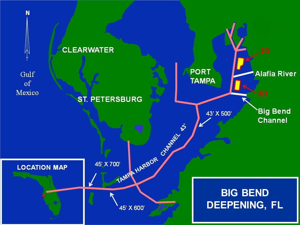 Map of Big Bend Deepening