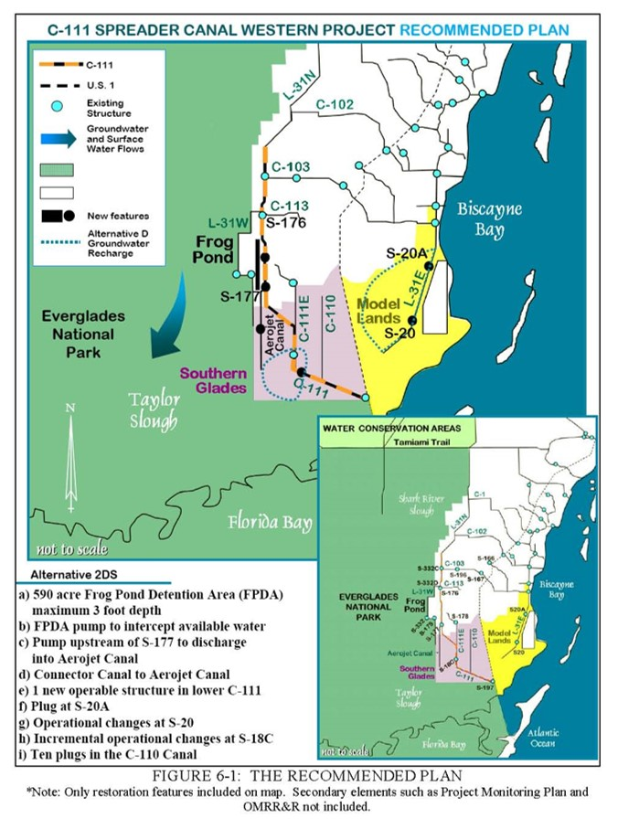 Map of C-111 Spreader Canal project area. Map of C-111 Spreader Canal project area.