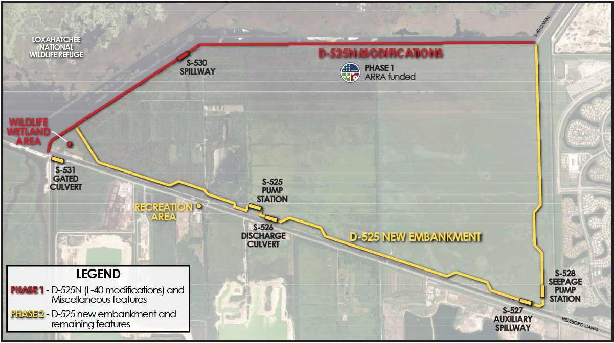 map of Site 1 project area