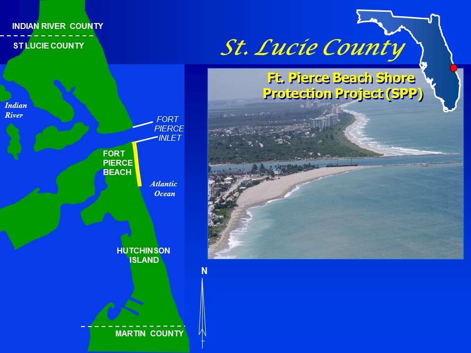 Fort Pierce Beach Shore Protection Project map Fort Pierce Beach Shore Protection Project map