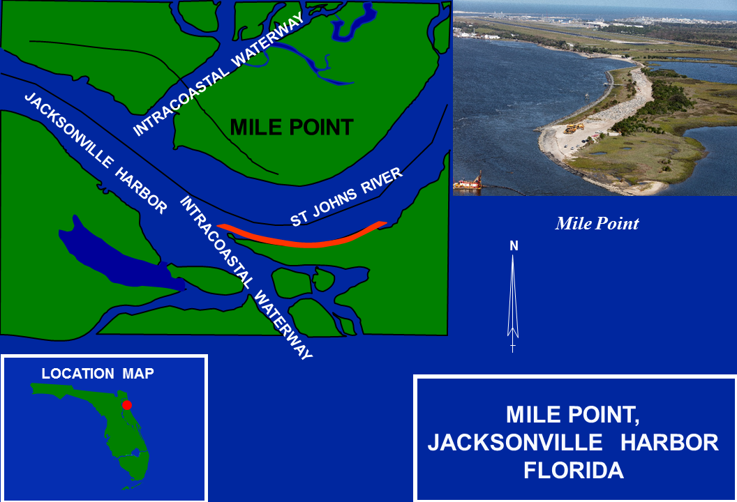 Jacksonville Harbor Mile Point project map