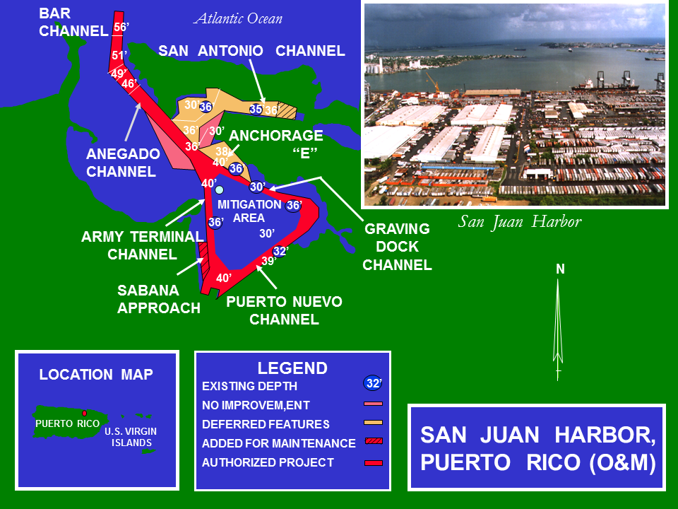map of San Juan Harbor PR