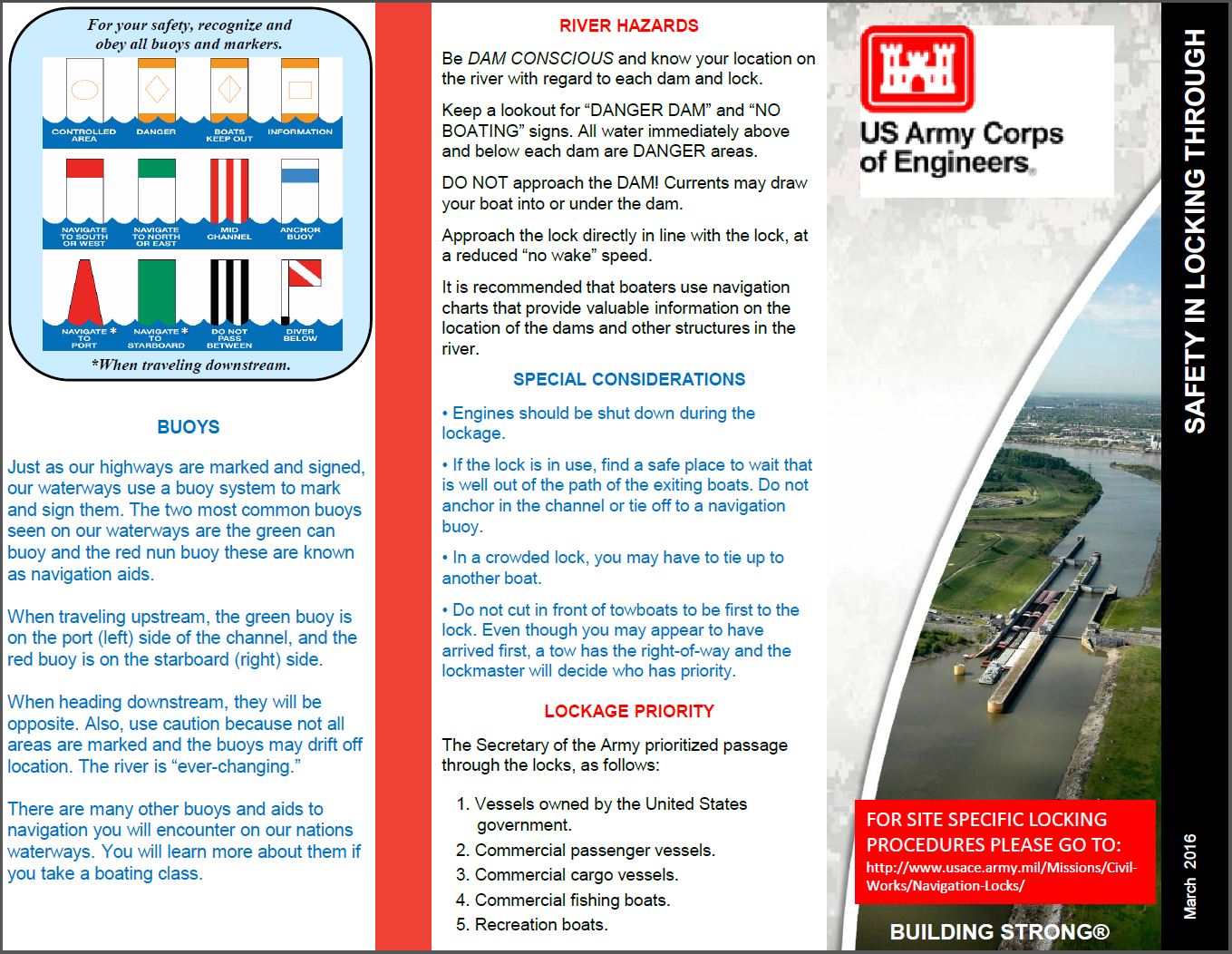 Safety in Locking Through Pamphlet