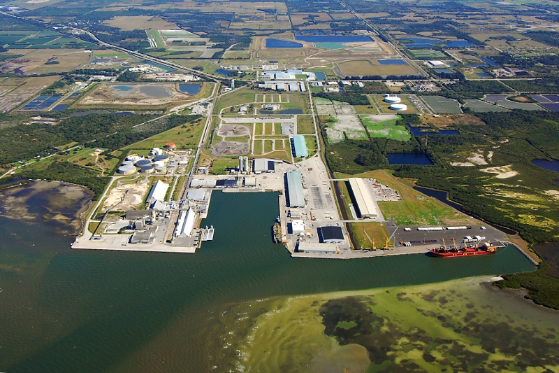 Jacksonville port aerial photo