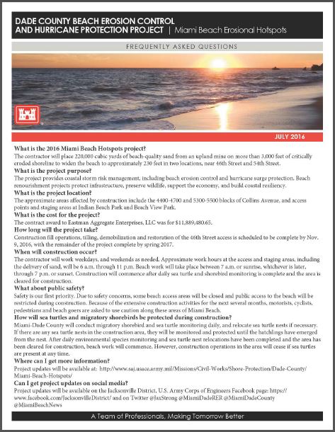 Miami Beach Hotspots FAQs in English and Spanish